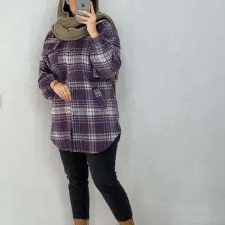 شکت چهارخونه بنفش