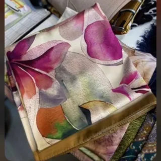 روسری ساتن ابریشم ترک