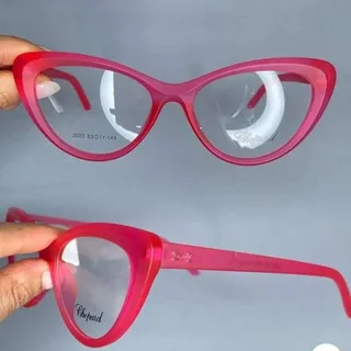عینک گربه‌ای صورتی مات