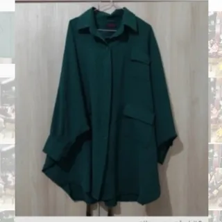 مانتو خفاشی سبز