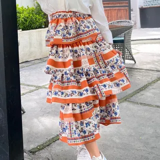 دامن پفی 4طبقه