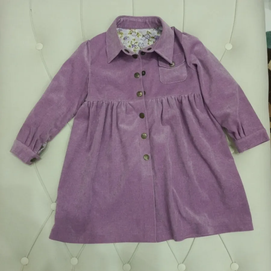 پیراهن مخمل کبریتی سوسنی