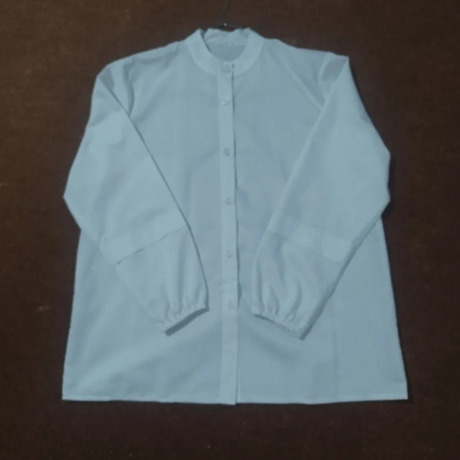 شومیز سفید آستین‌کشی