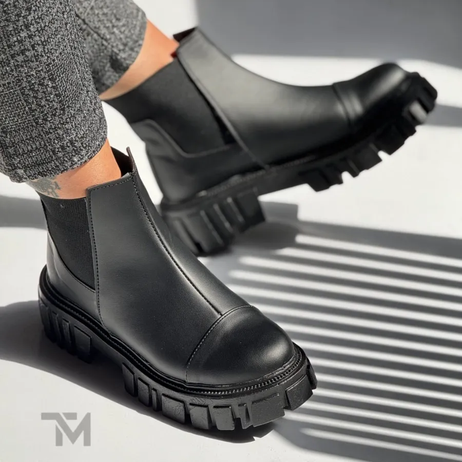 نیم بوت شیک بغل کش مشکی