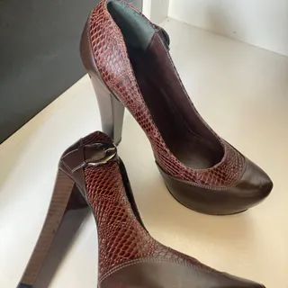 کفش چرم پاشنه بلندELEN