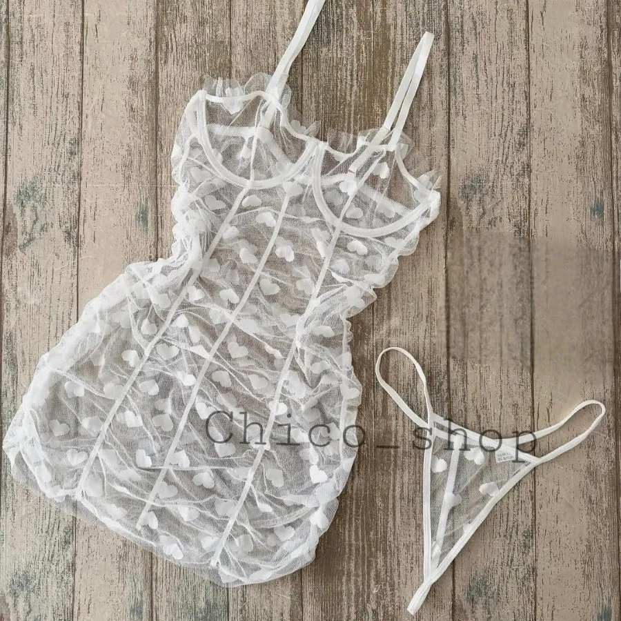 لباس خواب قلبی حریر