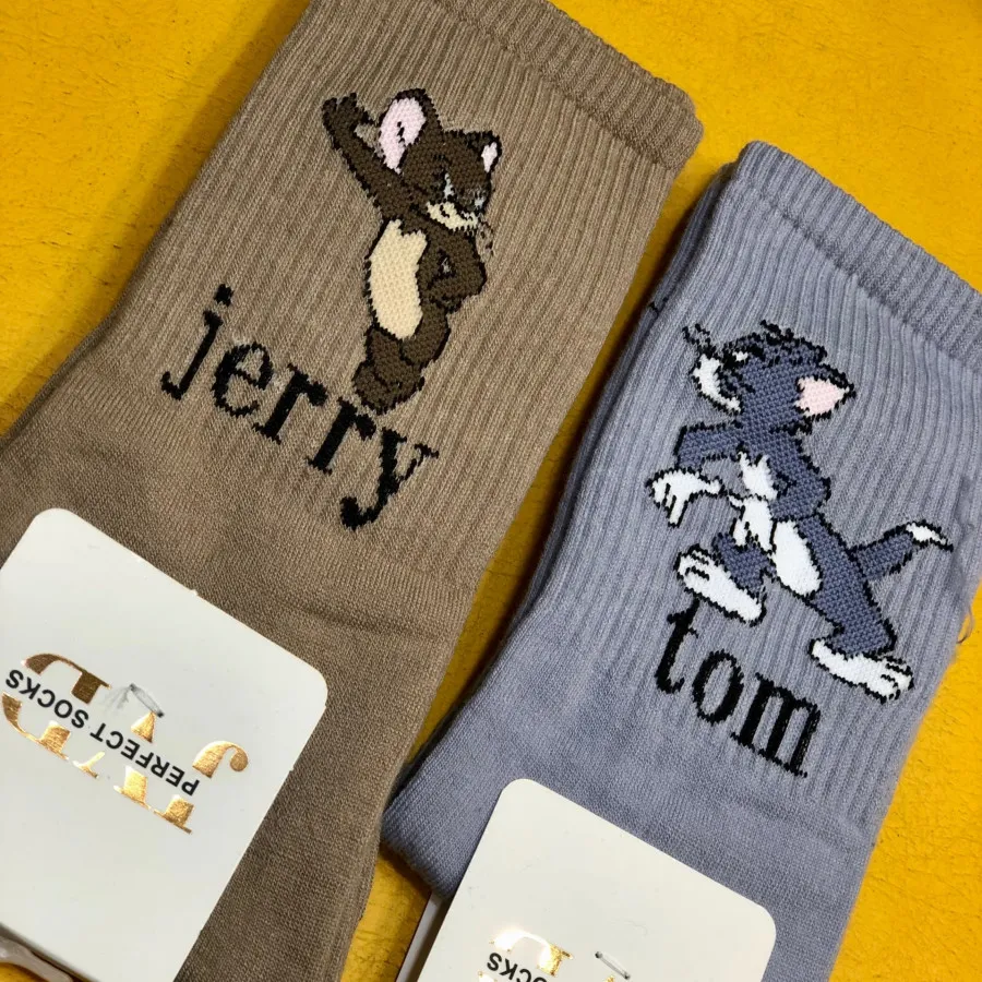 جوراب ساقدار طرح دار