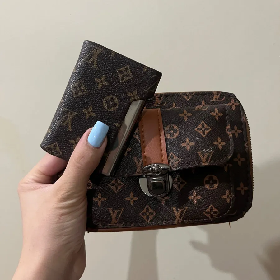 کیف صندوقی دو زیپ قهوه ای