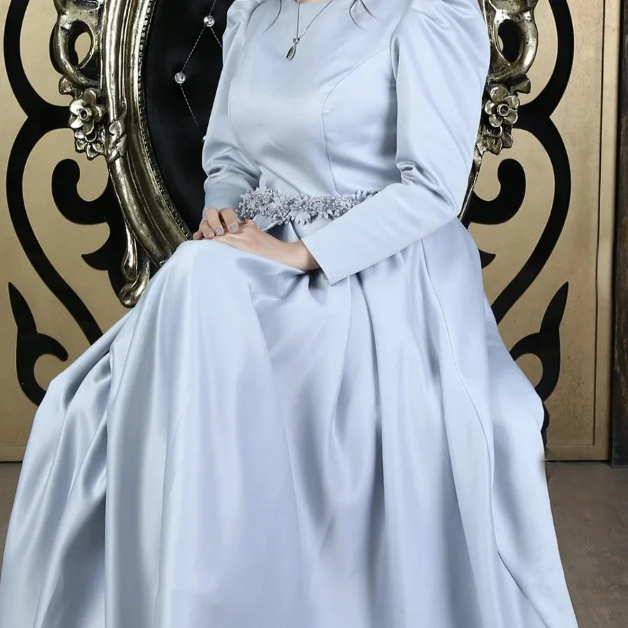 لباس مجلسی طوسی ساده شیک