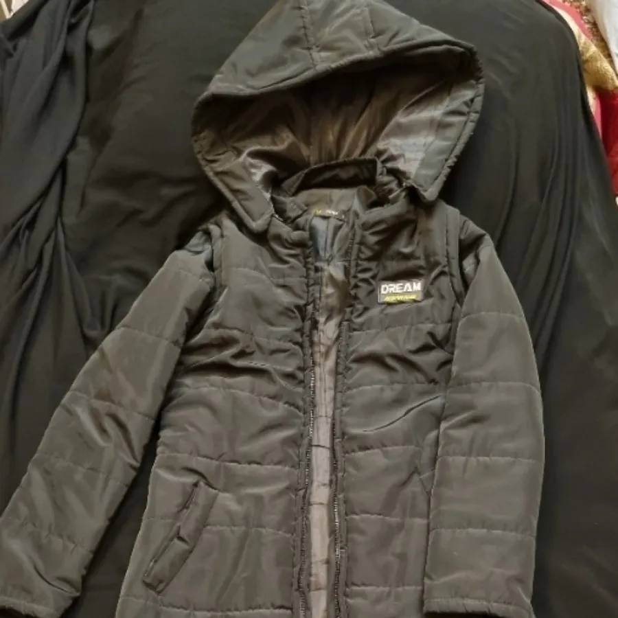 کاپشن پافری مشکی نو