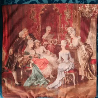 یک جفت کوسن مخمل فرانسوی