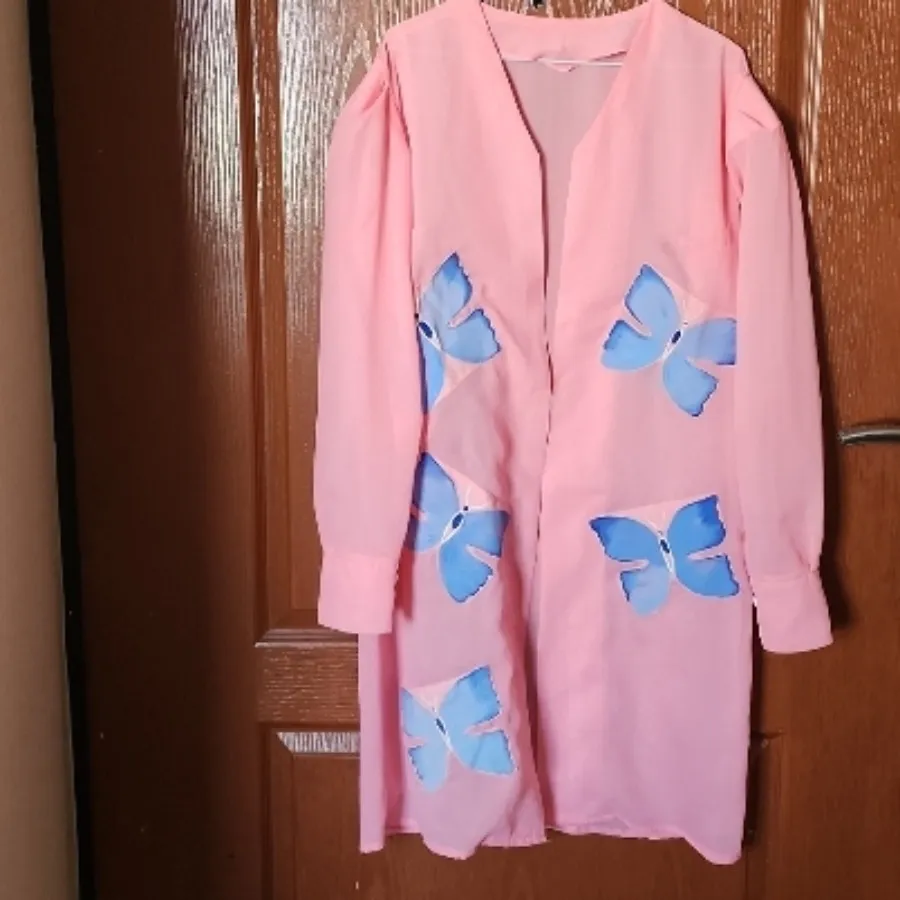 رویه  حریر شیک نقاشی شده