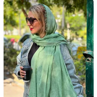 شال نخی سبز