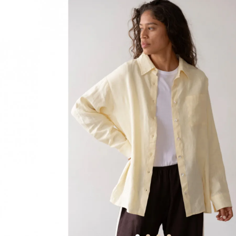 شومیز کتان خارجی