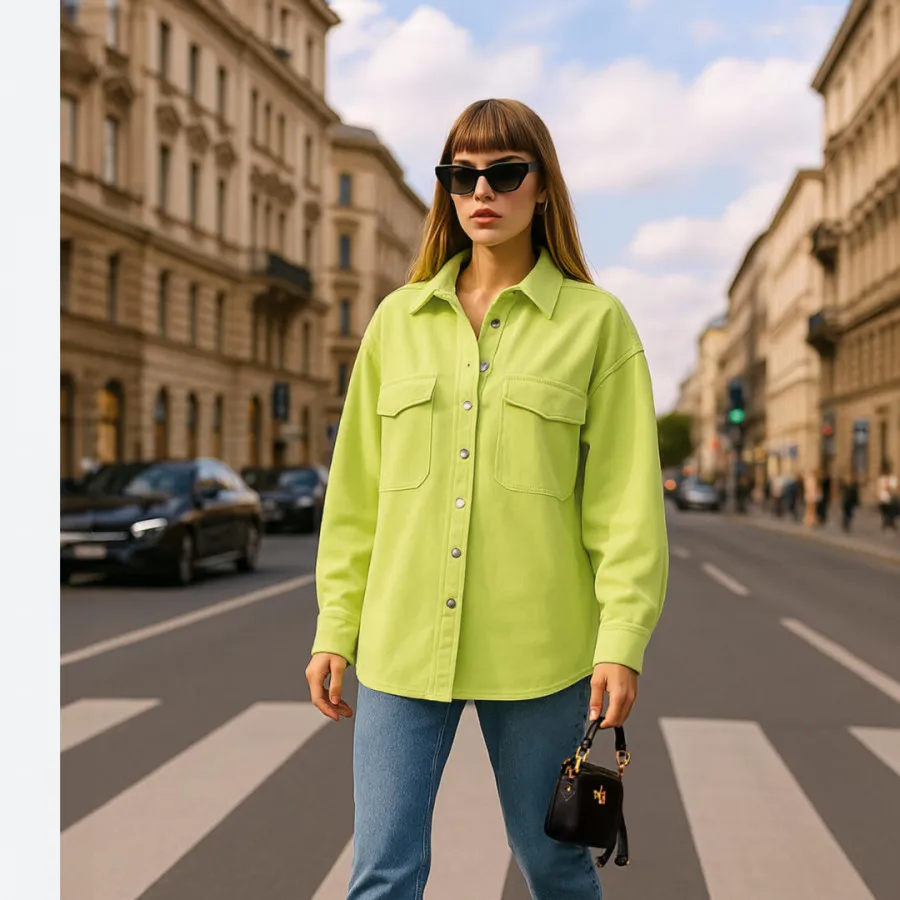 شومیز مانتویی خارجی