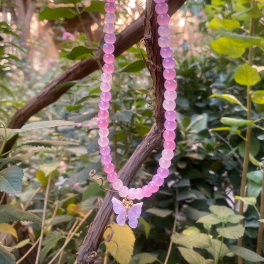 گردنبند با پلاک پروانه