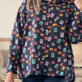 شومیز طرح گربه