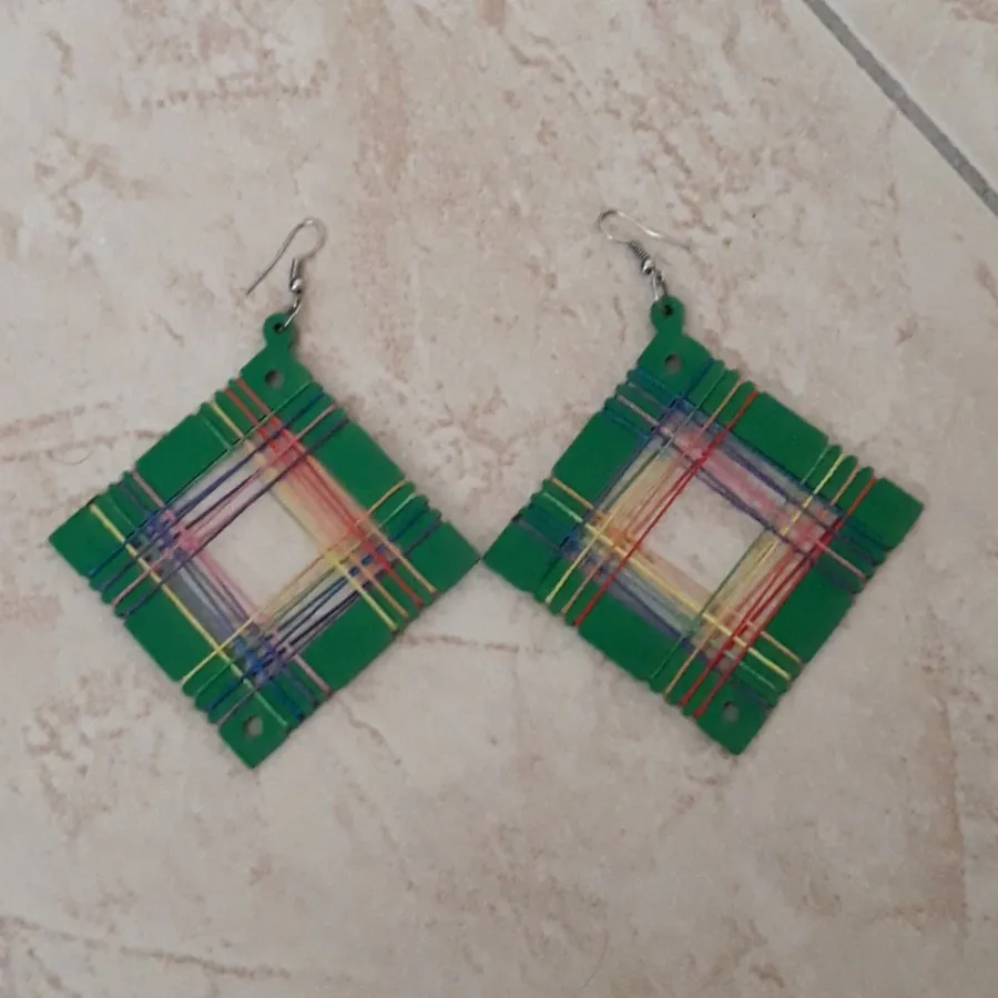 گوشواره فانتزی سبز