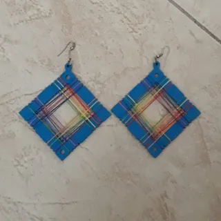 گوشواره فانتزی آبی