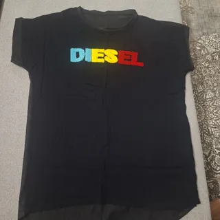 تیشرت مشکی پشت بلند