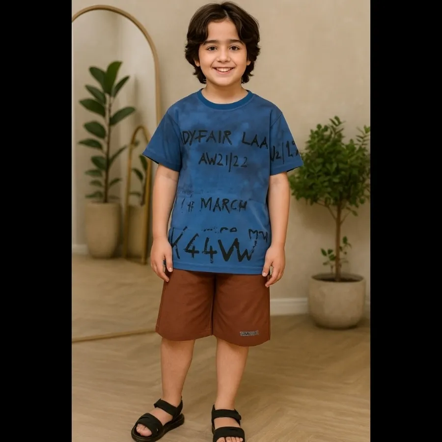 تیشرت شلوارک پسرانه 55و60