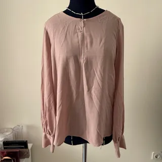 بلوز صورتی حریر