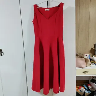 پیراهن کرپ کش قرمز