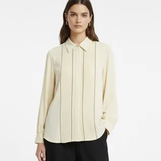 شومیز حریر کرمی زارا