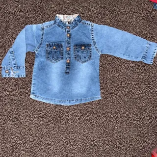 پیراهن جین نوزادی