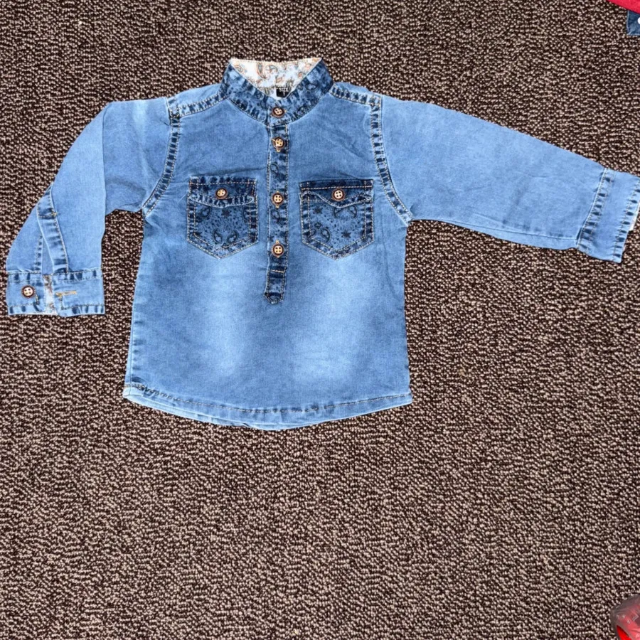 پیراهن جین نوزادی