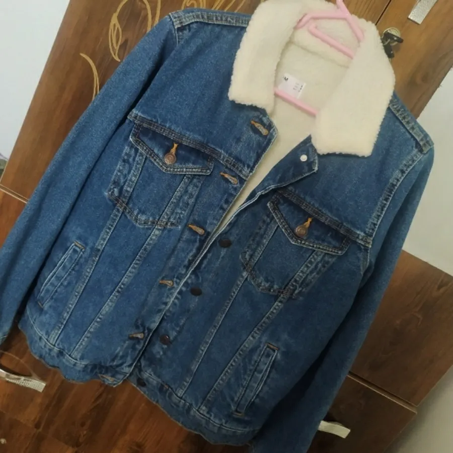 کت جین داخل خز دار