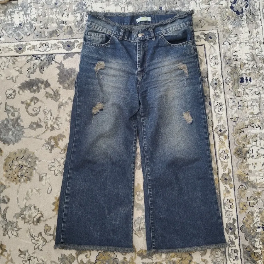 شلوار جین واید لگ یا شافل