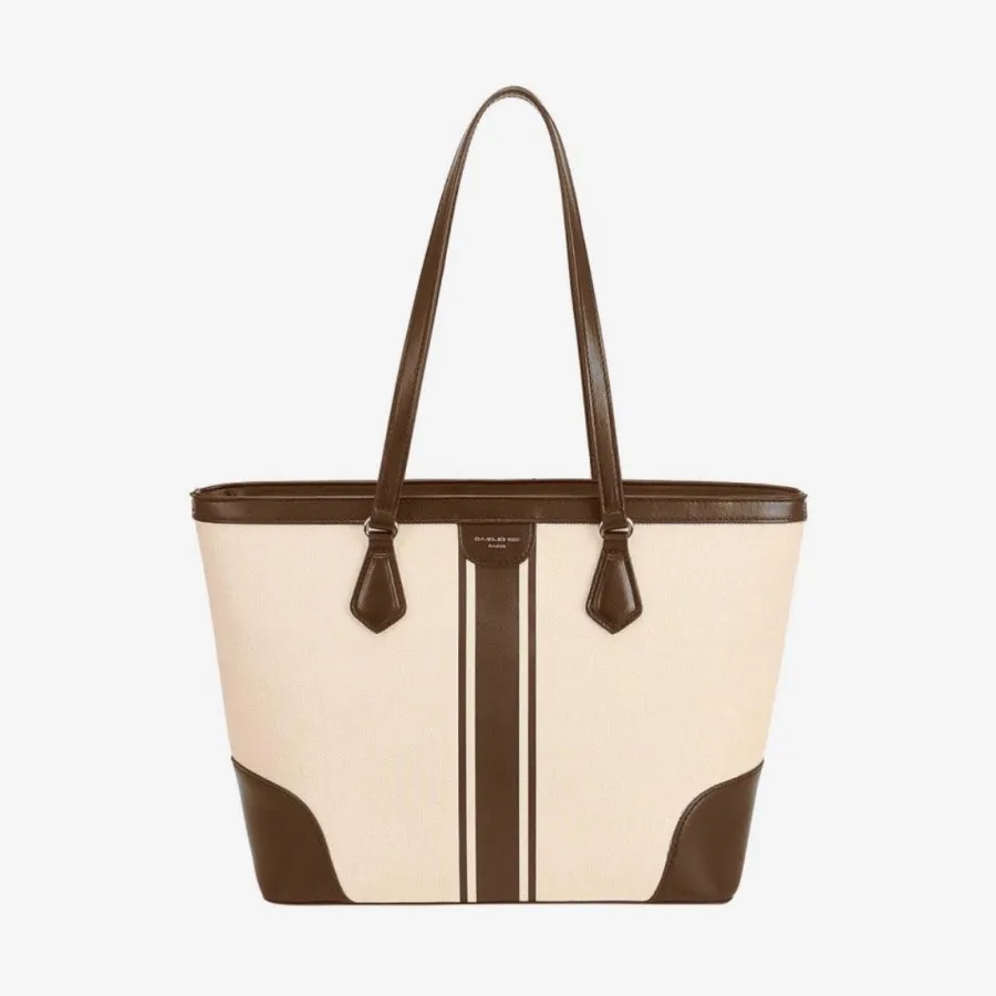 کیف دیویدجونز کرم قهوه‌ای