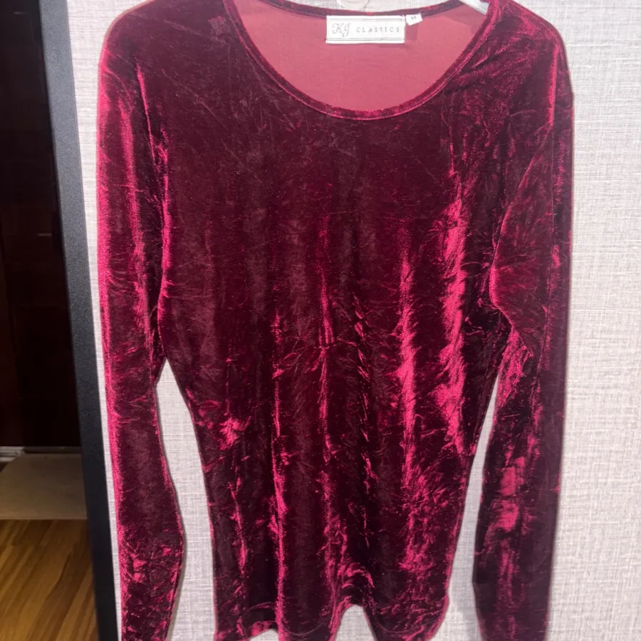 شومیز استین بلند مخمل