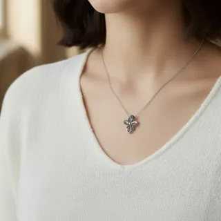 گردنبند زنجیرنقره آویزدار