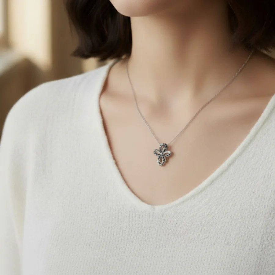 گردنبند زنجیرنقره آویزدار