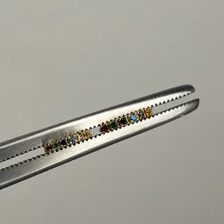 گوشواره حلقه ای تمام نگین