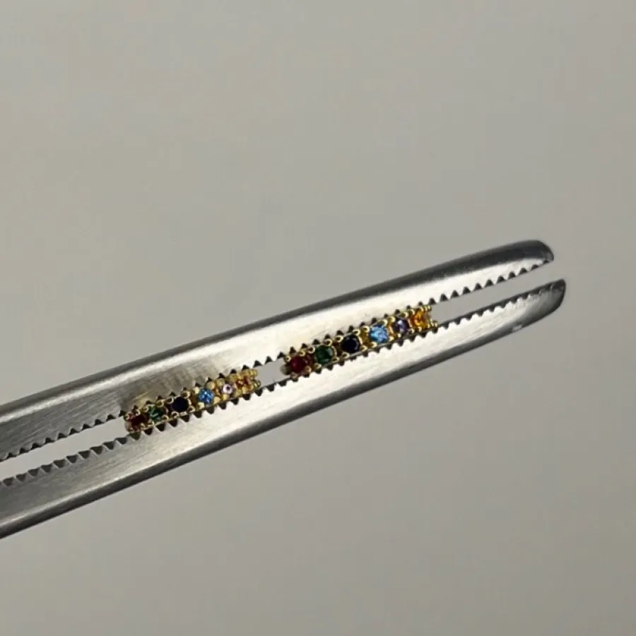 گوشواره حلقه ای تمام نگین