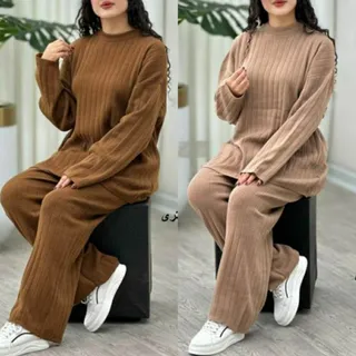 ست بلوز شلوار بافت