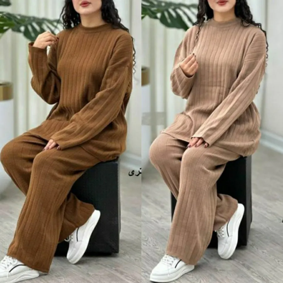 ست بلوز شلوار بافت