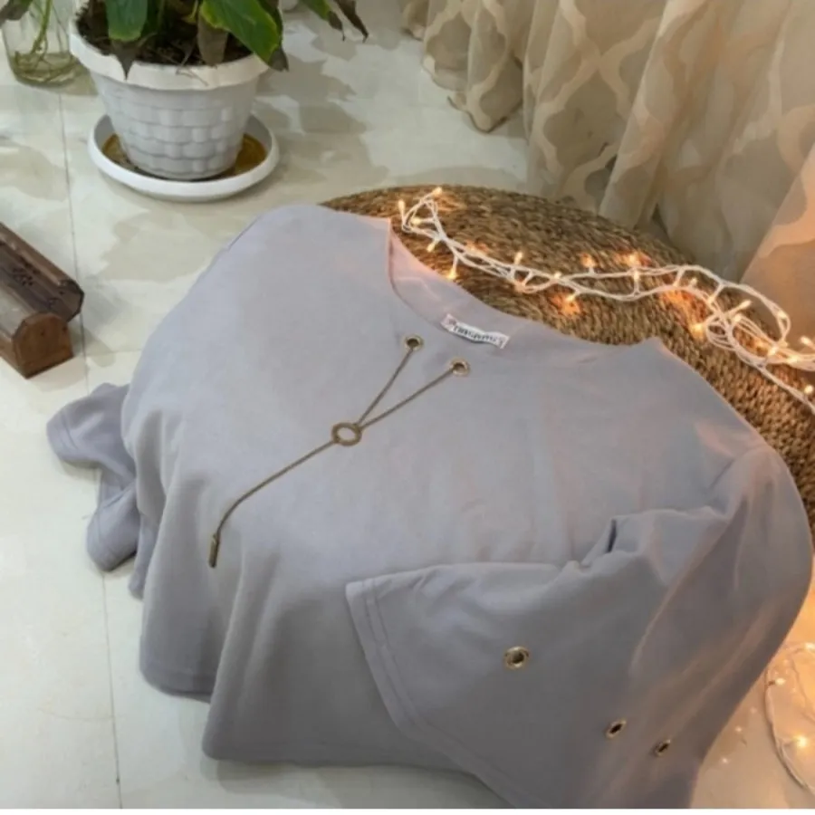 شومیز شیک طوسی