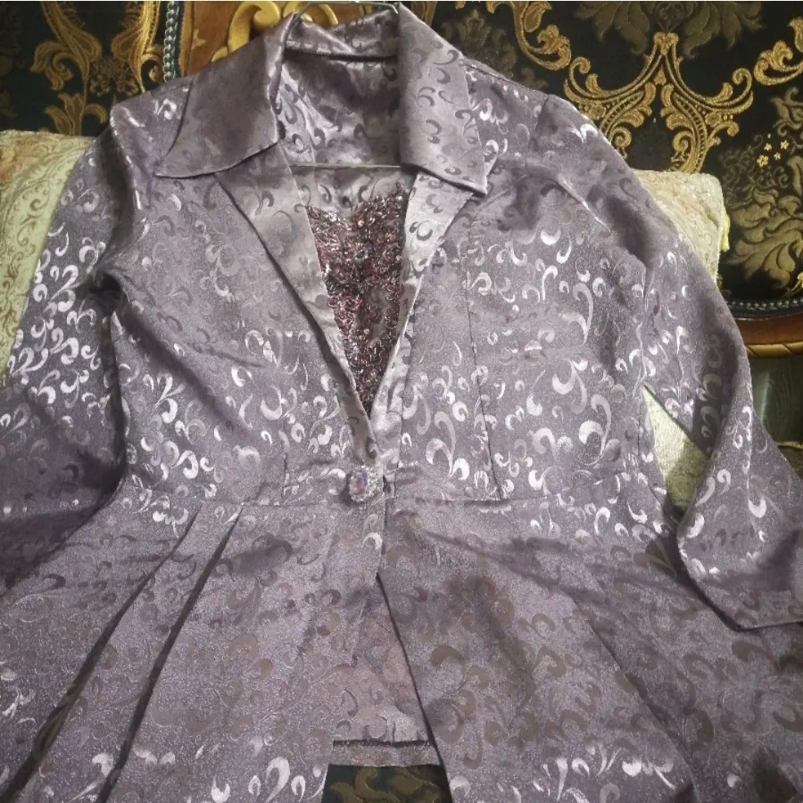 شومیز ساتن جلو پولکی