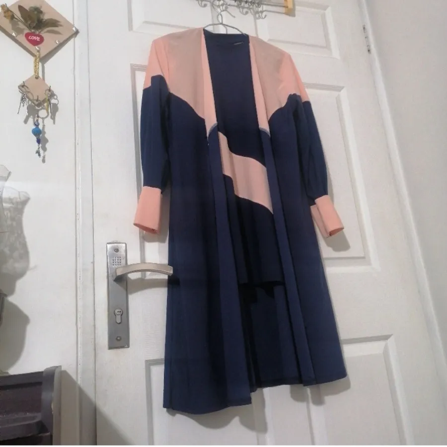 مانتو دوتیکه دورنگ اسپرت