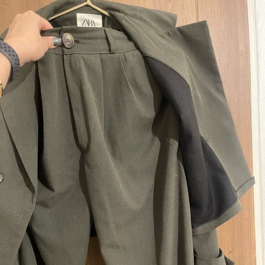 ست کت شلوار زارا کتان