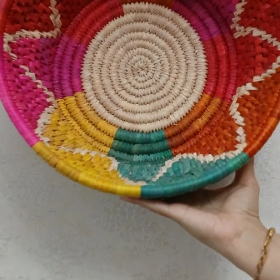 کاسه میوه حصیری