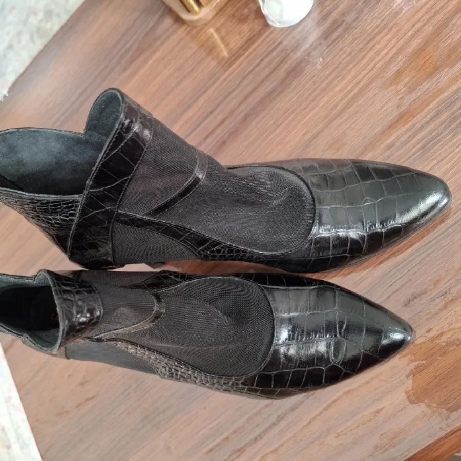 کفش چرم اصل،مشکی، سایز 39