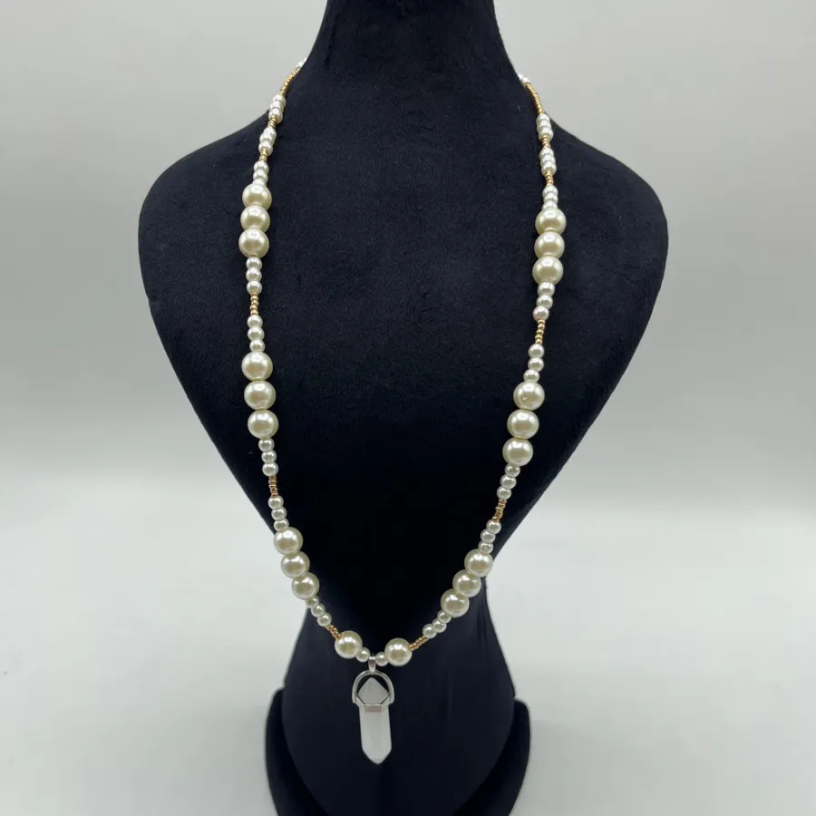 گردنبند با پلاک سنگ