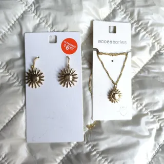 نیم ست خورشید طلایی