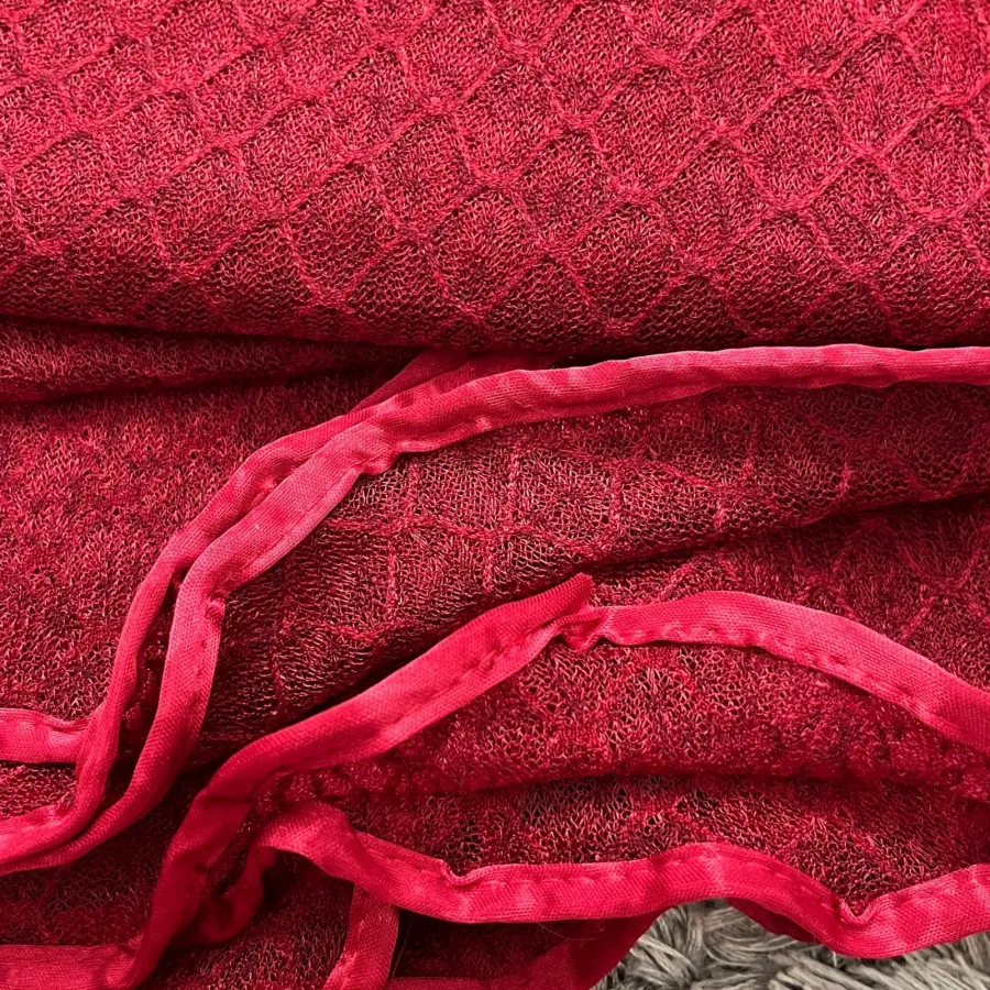 شال توری زرشکی