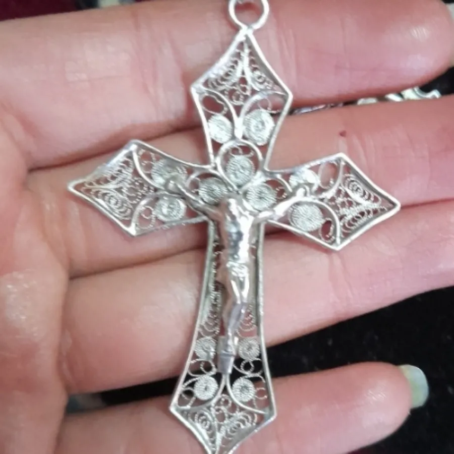 گردنبند صلیب نقره